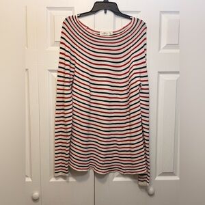 Vineyard Vines Red and Black Striped Long Sleeve Tee